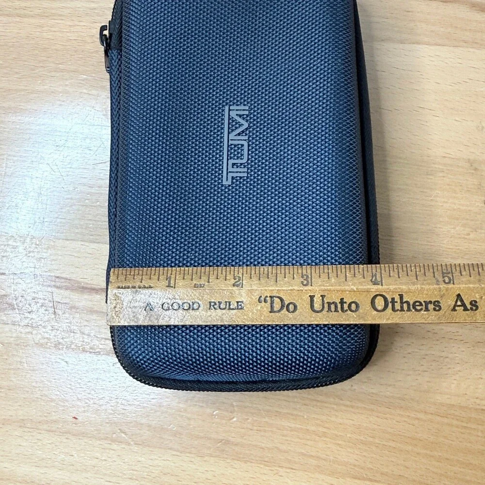Tumi for Delta Amenity Kit Case Navy Blue Ballistic Nylon Travel Pouch Organizer